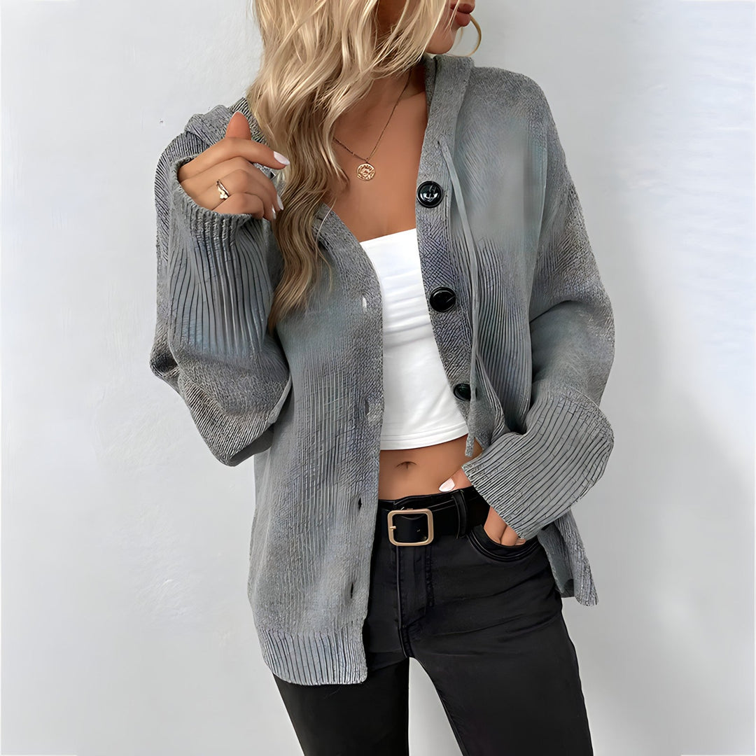 Gallia ™| Cardigan con cappuccio da donna