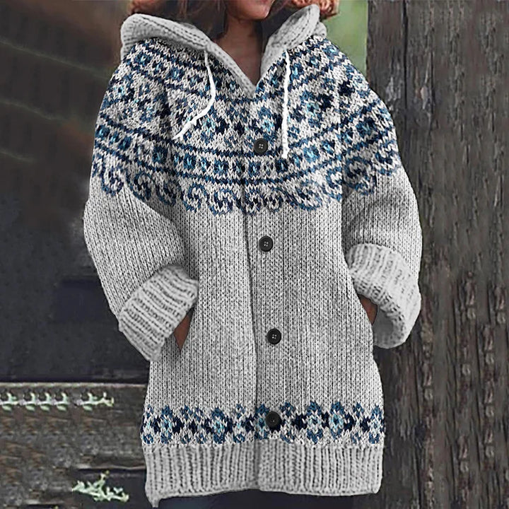 Elettra® | Cardigan invernale con cappuccio