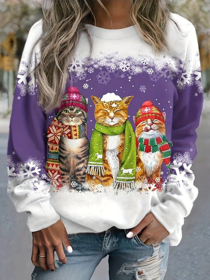 Aurora® | Maglione di Natale con Gatto