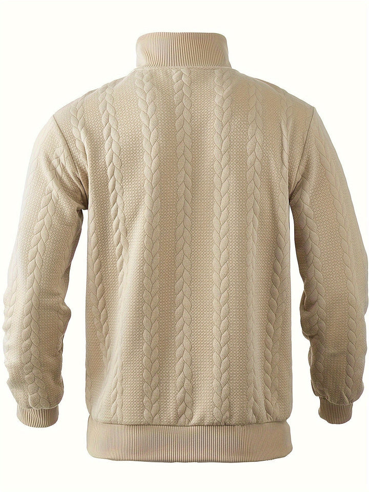 Marco™ | Maglione vintage con zip da uomo