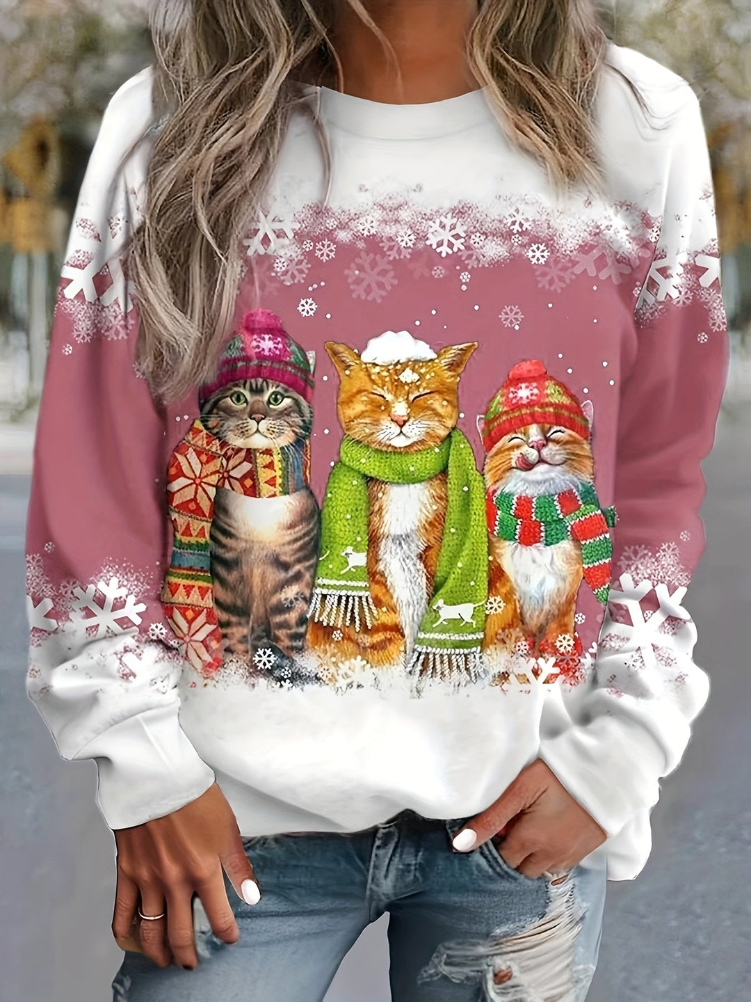 Aurora® | Maglione di Natale con Gatto