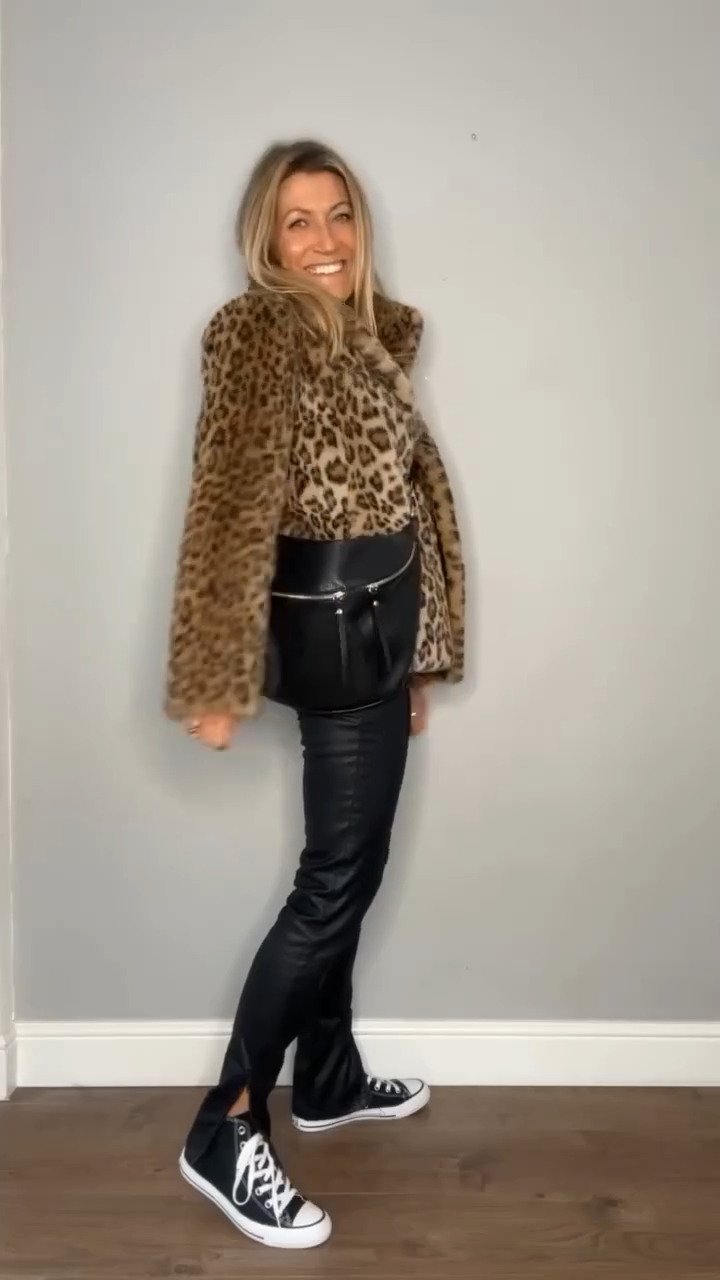 Brianna® | Cappotto stampa leopardata