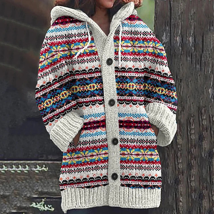 Elettra® | Cardigan invernale con cappuccio