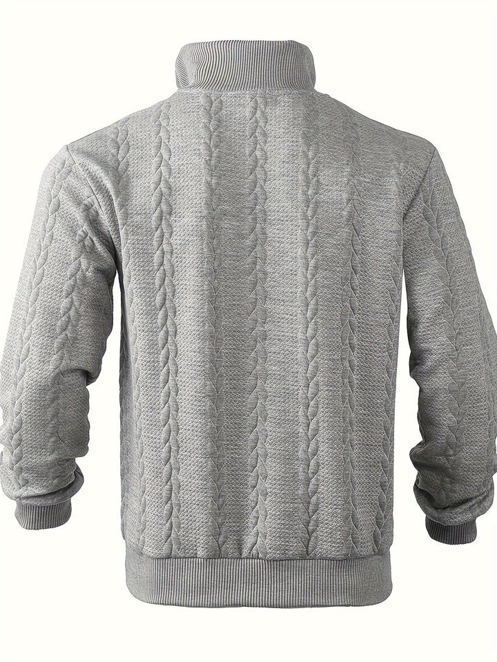 Marco™ | Maglione vintage con zip da uomo