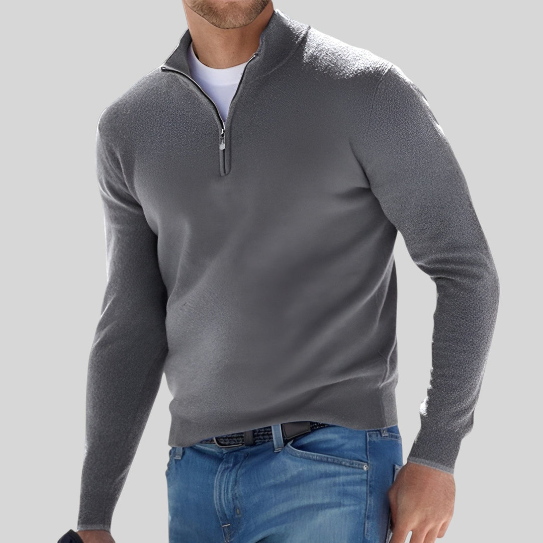 Vito® | Maglione da uomo Luxe a mezza zip