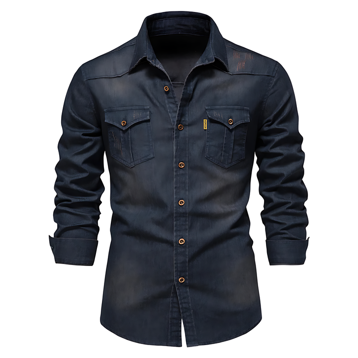 Zaccaria™ | Camicia in Denim da Uomo