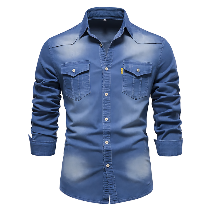 Zaccaria™ | Camicia in Denim da Uomo