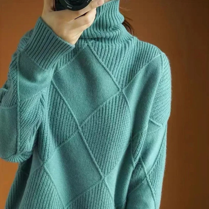 Viviana® | Maglione a Collo Alto in Cashmere