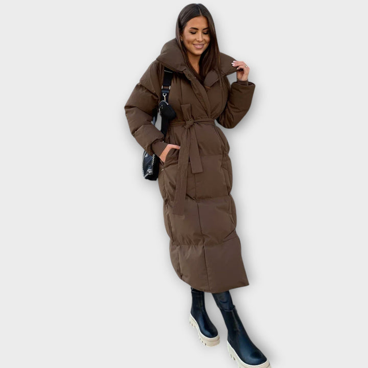 Tina® | CAPPOTTO INVERNALE LUNGO CON CINTURA